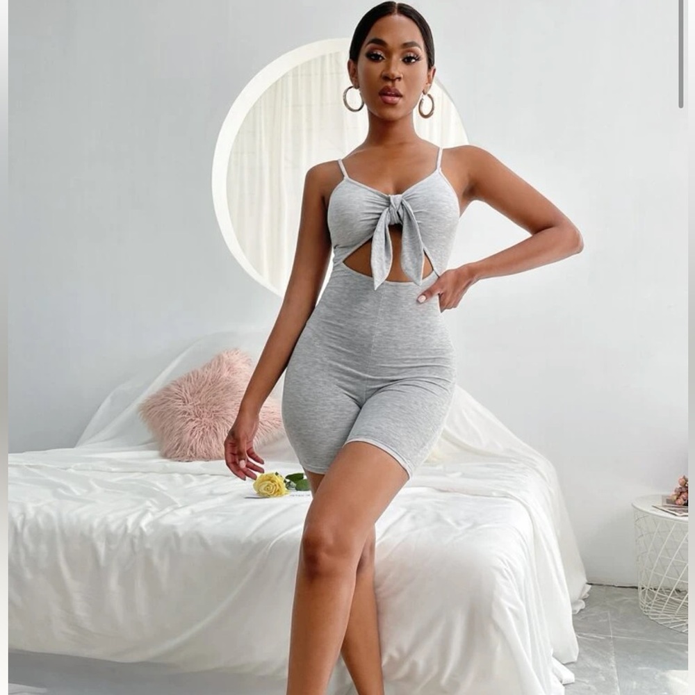 Gray romper